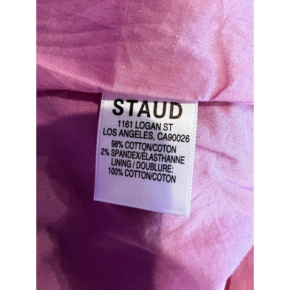 NWOT STAUD Faye Puff Sleeve Mini Dress SIZE M - Picture 10 of 10